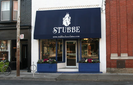 Stubbe shop front in Toronto