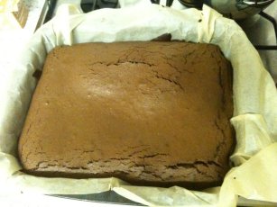 brownies bake until the crust forms and cracks
