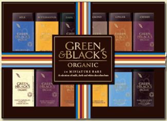 green and blacks 24 Chocolate Miniatures collection