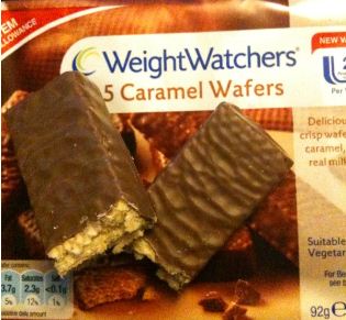 weightwatchers caramel wafers