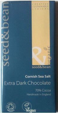 Seed and Bean Cornish Sea Salt Extra Dark Chocolate Bar Review