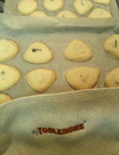 toblerone shortbread cookies finished