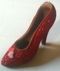 red shoe chocolate unwrapped