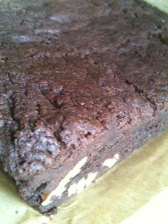 chocolate ladies brownies cut