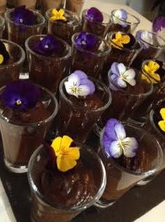 A picture from the evening - chocolate avocado mousse with no sweetening