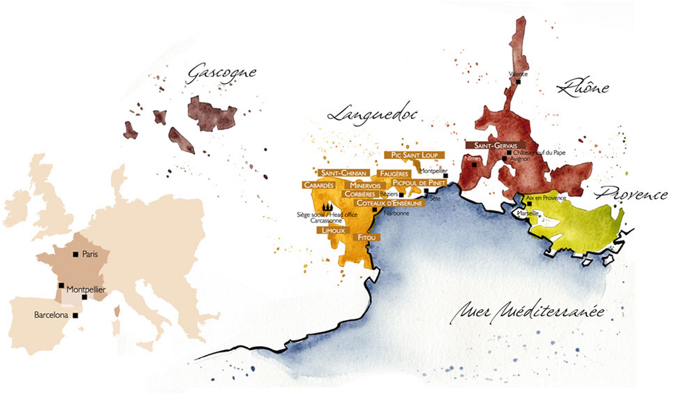 Les Vignobles Foncalieu Map