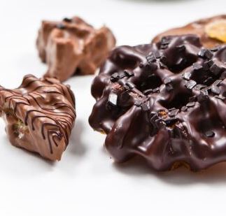 chocolate covered waffles