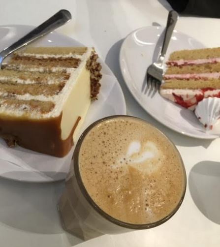 cake and coffee