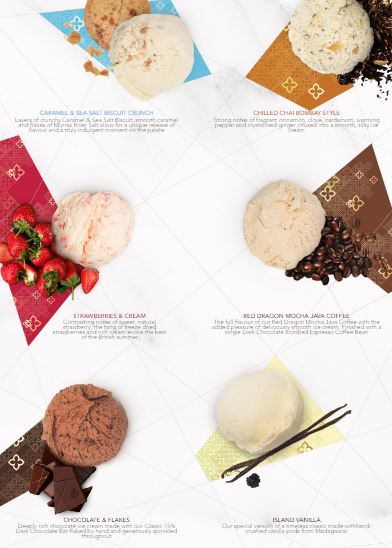 East India Company Ice Cream Selection