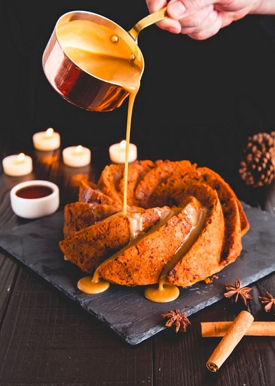 Christmas Maple Pudding With Maple Butterscotch Sauce