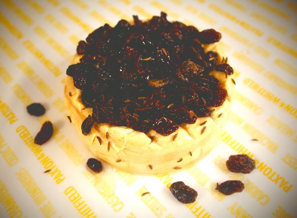 Golden Cenarth with Gewurztraminer Raisins and Caraway Seeds Recipe