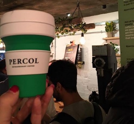 percol reuse cup I'm getting my FREE COFFEE in
