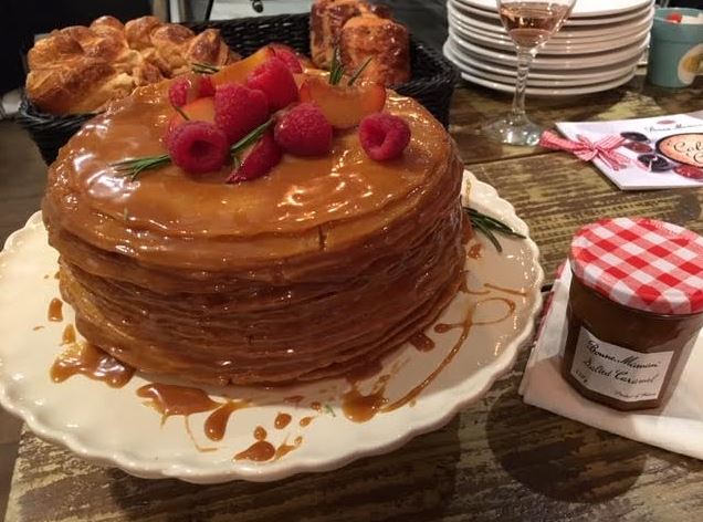 Salted Caramel Pancake Stack for Pancake Day Recipe - #PancakeDay #BonneMaman